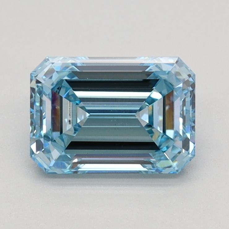 1.04 Ct. Fancy Intense Blue Emerald Lab Grown Diamond