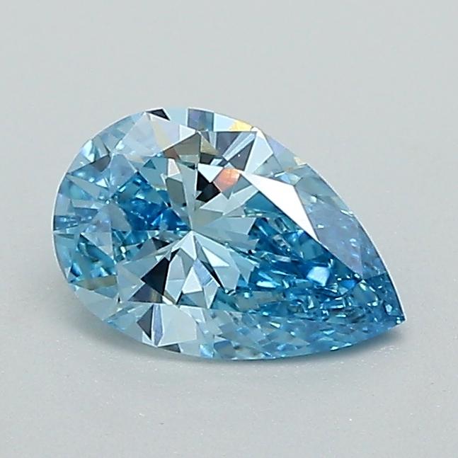0.59 Ct. Fancy Vivid Blue Pear Lab Grown Diamond