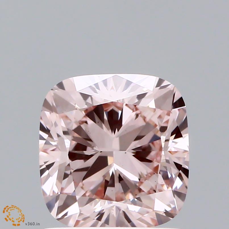 1.39 Ct. Fancy Pink Cushion Lab Grown Diamond