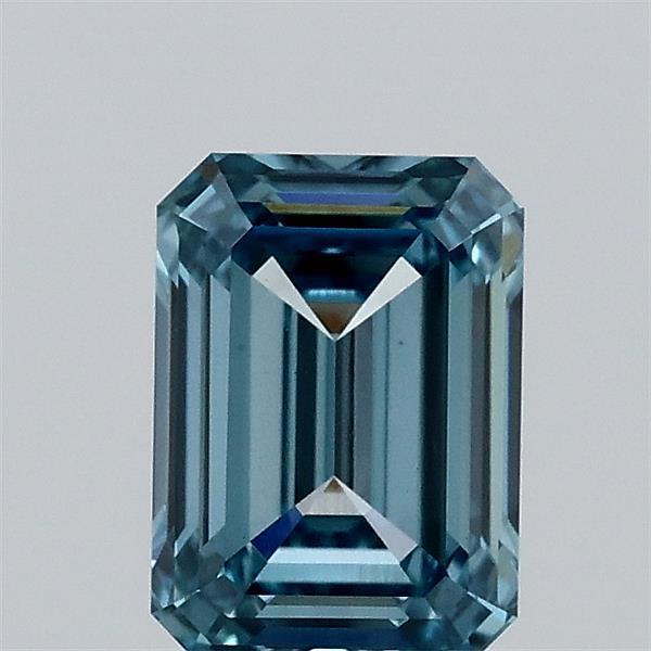 1.00 Ct. Fancy Vivid Blue Emerald Lab Grown Diamond