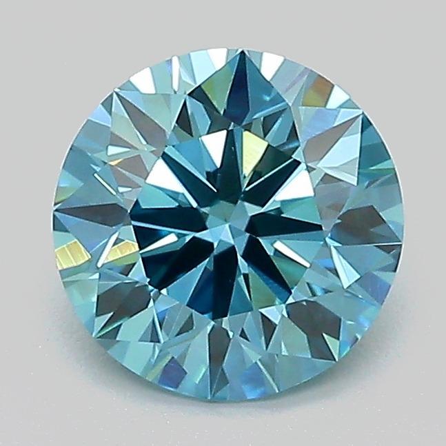 1.39 Ct. Fancy Vivid Blue Round Lab Grown Diamond