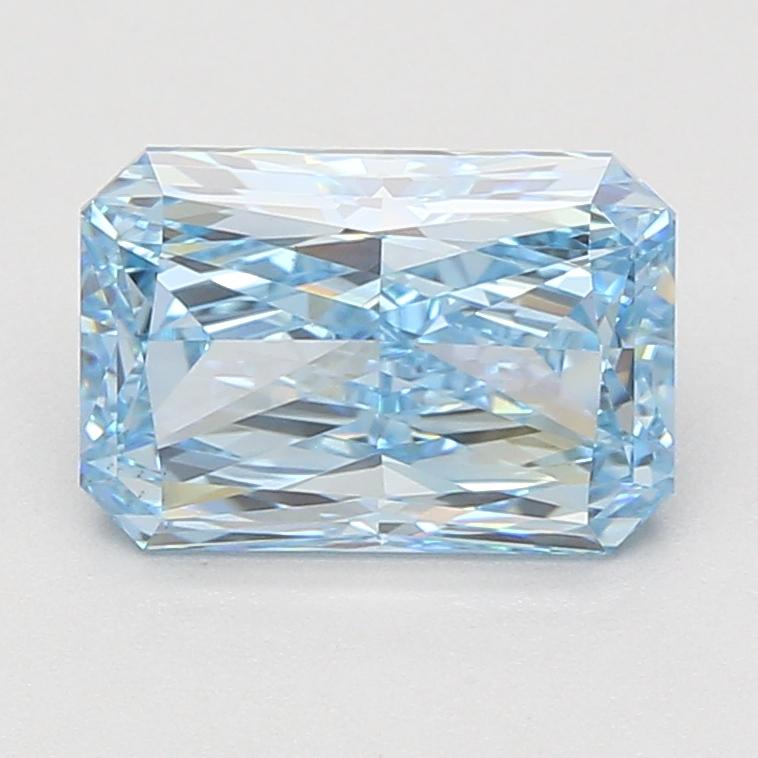 3.09 Ct. Fancy Vivid Blue Radiant Lab Grown Diamond