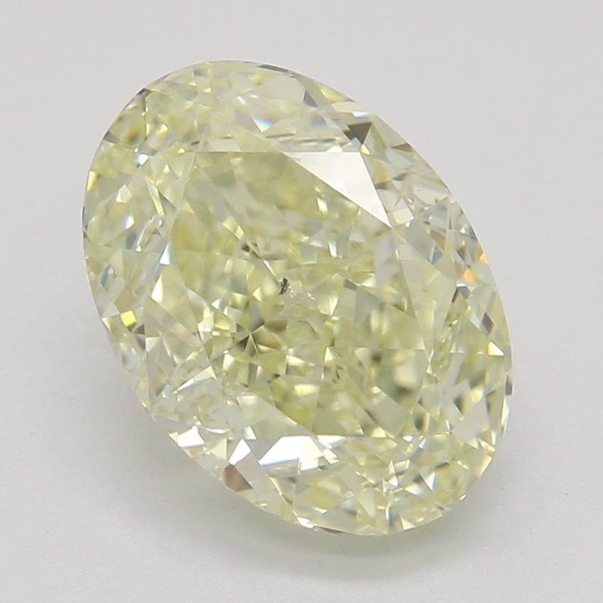 2.03 Ct. Fancy Light Yellow Oval Diamond