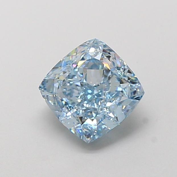 1.32 Ct. Fancy Vivid  Blue Cushion Lab Grown Diamond