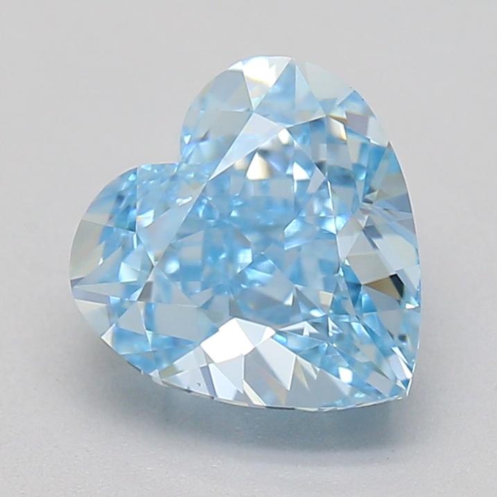 1.02 Ct. Fancy Vivid  Blue Heart Lab Grown Diamond