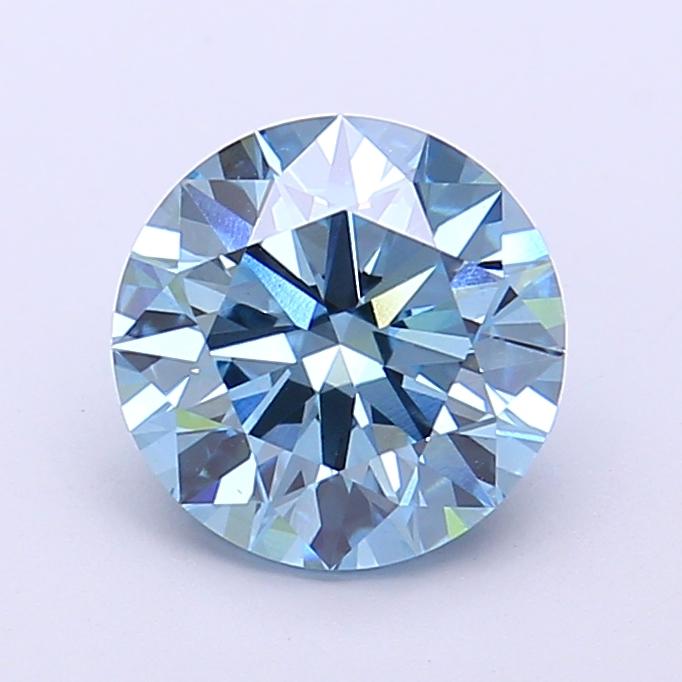 1.82 Ct. Fancy Vivid  Blue Round Lab Grown Diamond