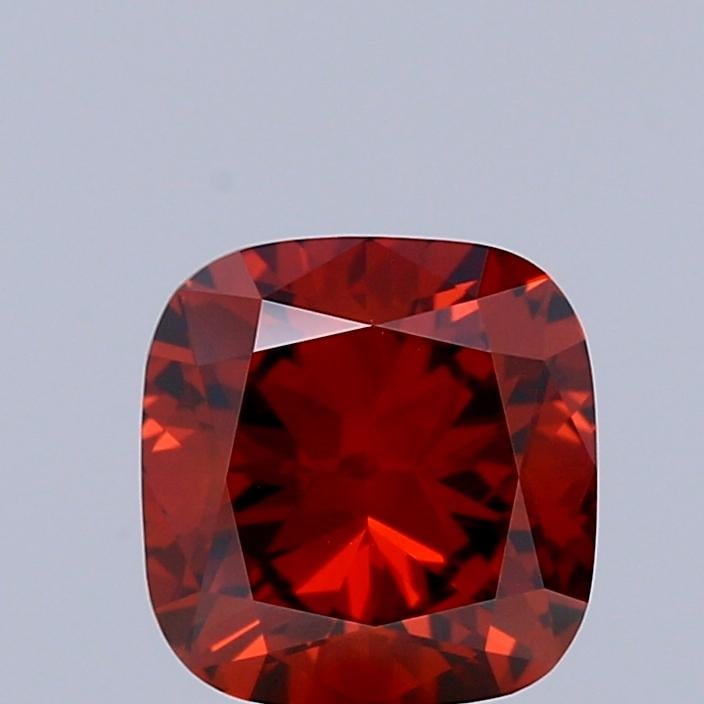 1.04 Ct. Fancy Deep  Orange Cushion Lab Grown Diamond