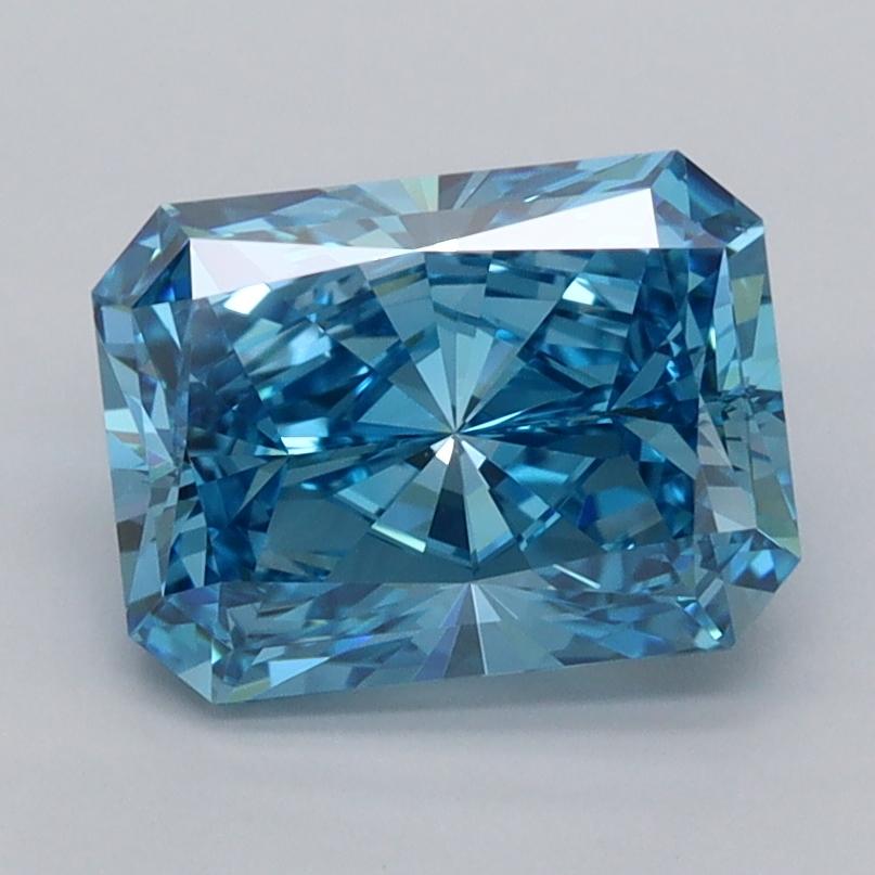 2.02 Ct. Fancy Vivid  Blue Radiant Lab Grown Diamond