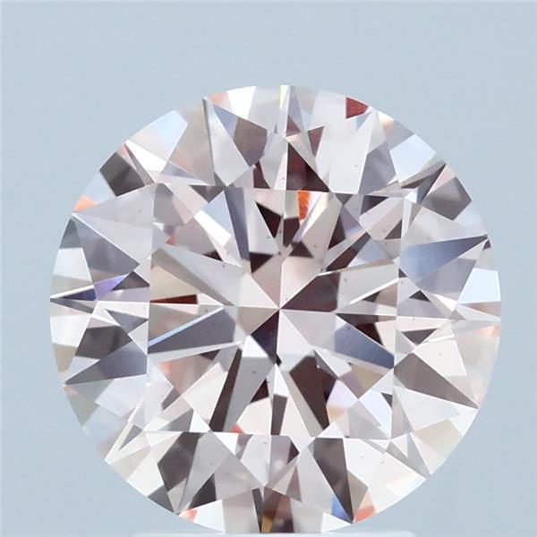 3.06 Ct. Fancy Pink Round Lab Grown Diamond