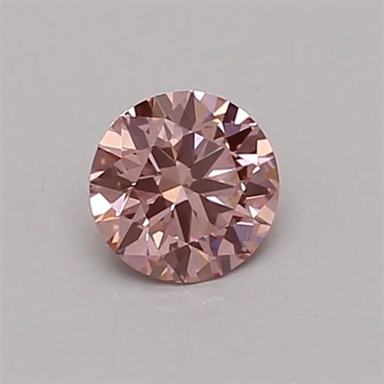 0.32 Ct. Fancy Vivid Pink Round Lab Grown Diamond