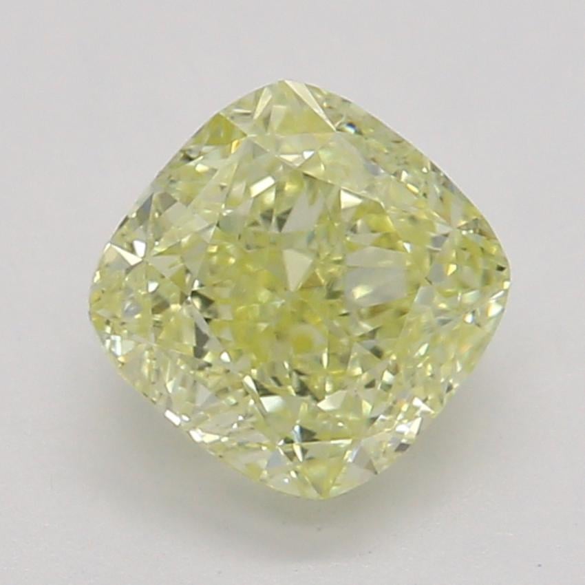 0.66 Ct. Fancy Yellow Cushion Diamond