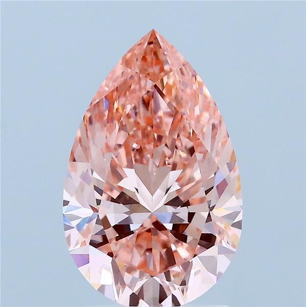2.02 Ct. Fancy Vivid Pink Pear Lab Grown Diamond