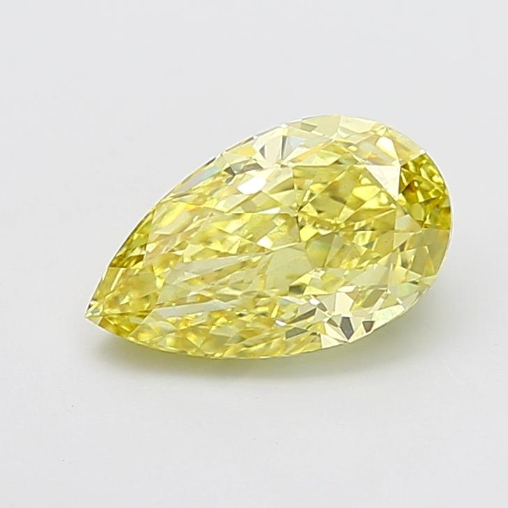 2.54 Ct. Fancy Intense Yellow Pear Lab Grown Diamond