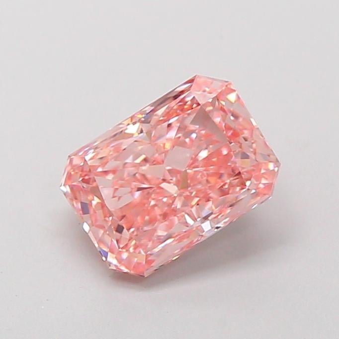 1.42 Ct. Fancy Vivid Pink Radiant Lab Grown Diamond