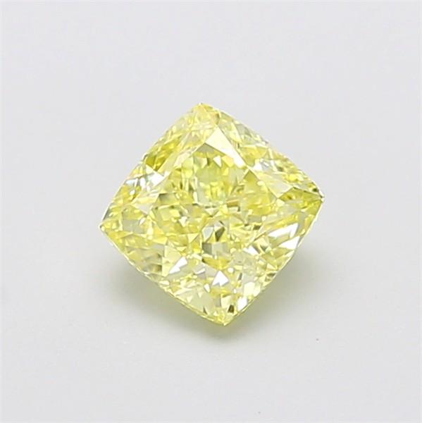 1.10 Ct. Fancy Yellow Cushion Lab Grown Diamond
