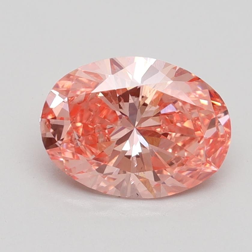 1.30 Ct. Fancy Vivid Pink Oval Lab Grown Diamond