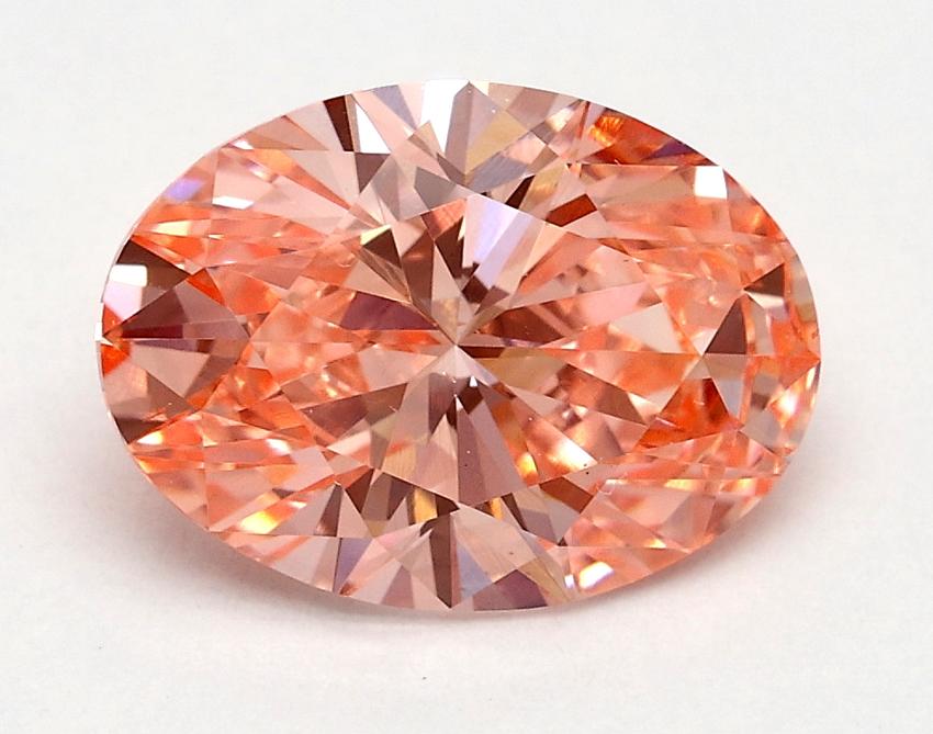 1.8 Ct. Fancy Vivid Pink Oval Lab Grown Diamond