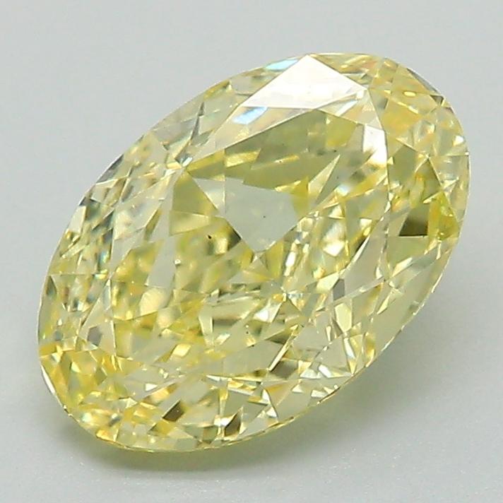 1.93 Ct. Fancy Vivid Yellow Oval Lab Grown Diamond