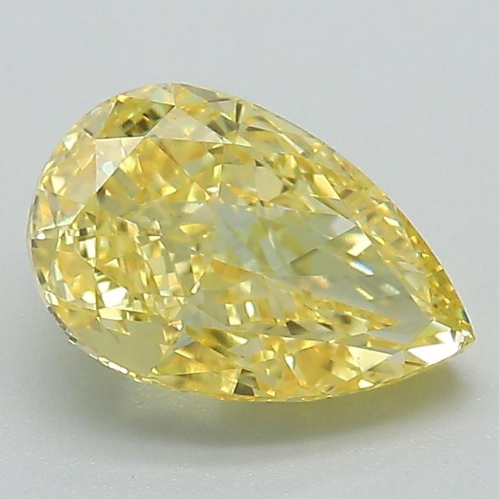 1.85 Ct. Fancy Vivid Yellow Pear Lab Grown Diamond