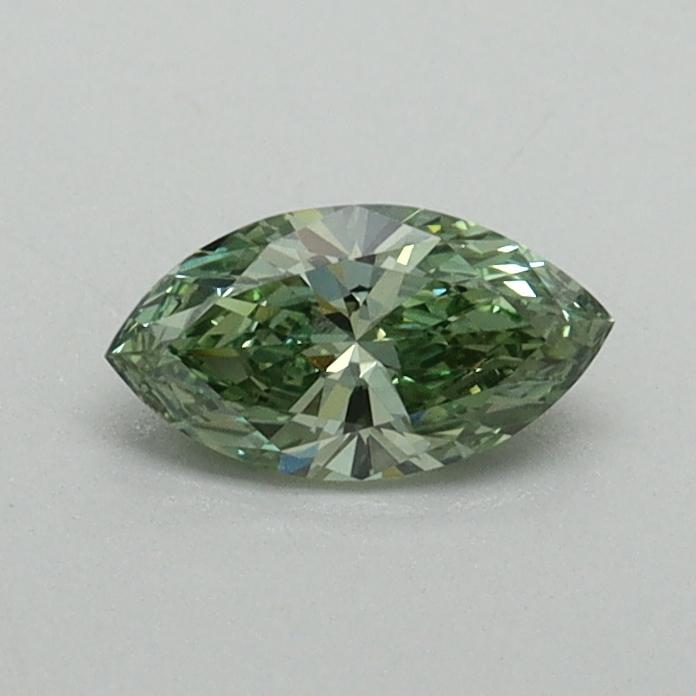 0.34 Ct. Fancy Vivid Green Marquise Lab Grown Diamond