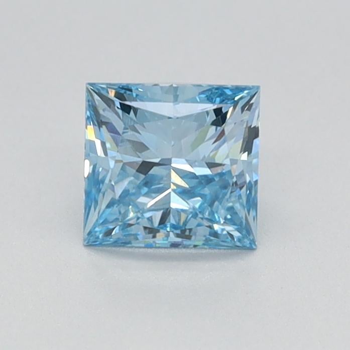0.53 Ct. Fancy Vivid Blue Princess Lab Grown Diamond