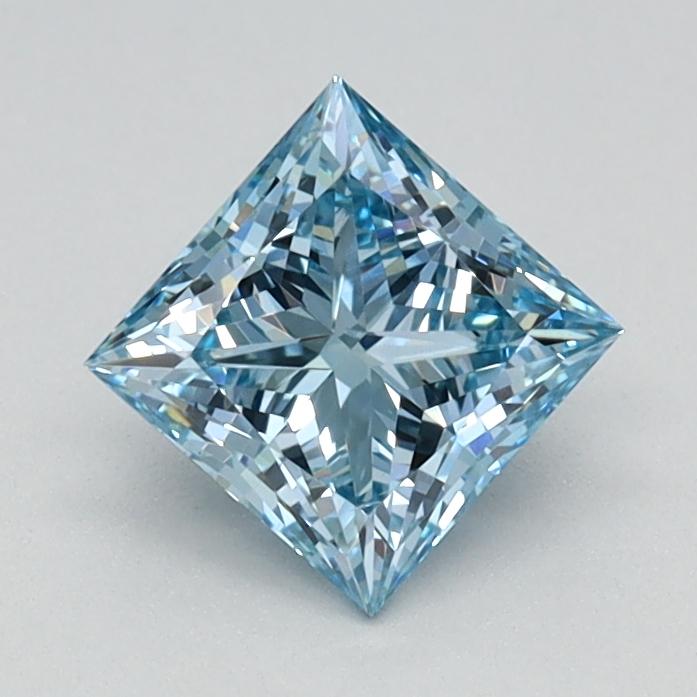0.71 Ct. Fancy Intense Blue Princess Lab Grown Diamond