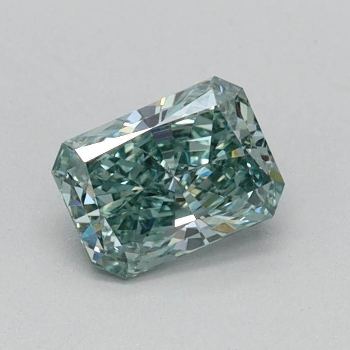 0.38 Ct. Fancy Vivid Green Radiant Lab Grown Diamond