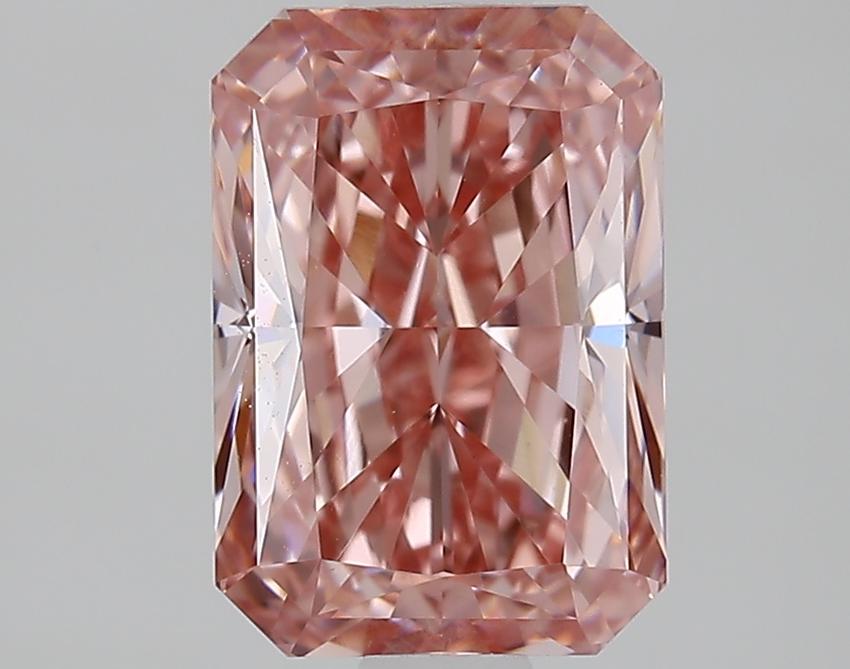 1.51 Ct. Fancy Vivid Pink Radiant Lab Grown Diamond