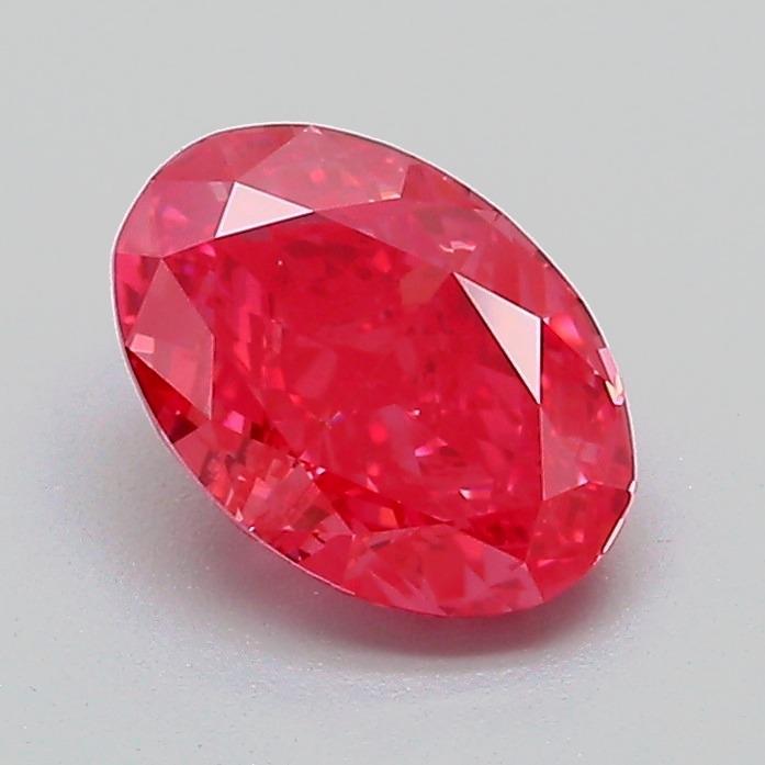 1.12 Ct. Fancy Vivid Pink Oval Lab Grown Diamond