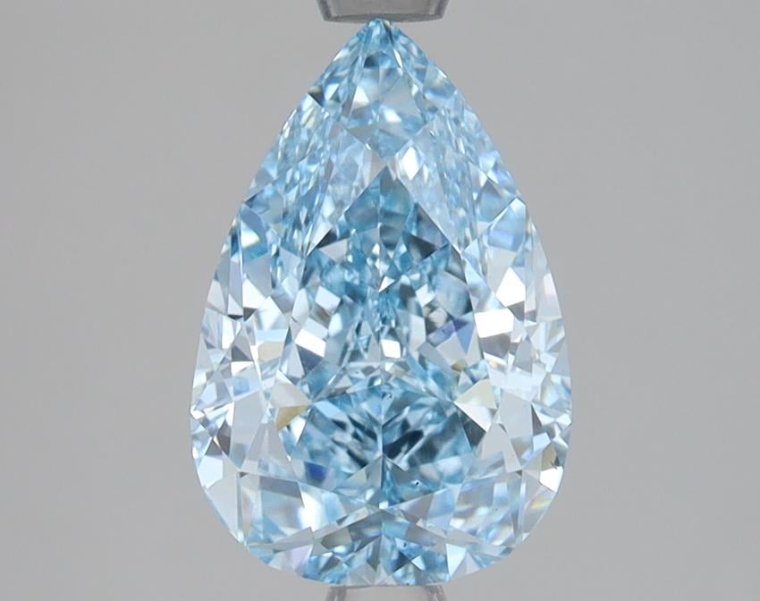 2.11 Ct. Fancy Vivid Blue Pear Lab Grown Diamond