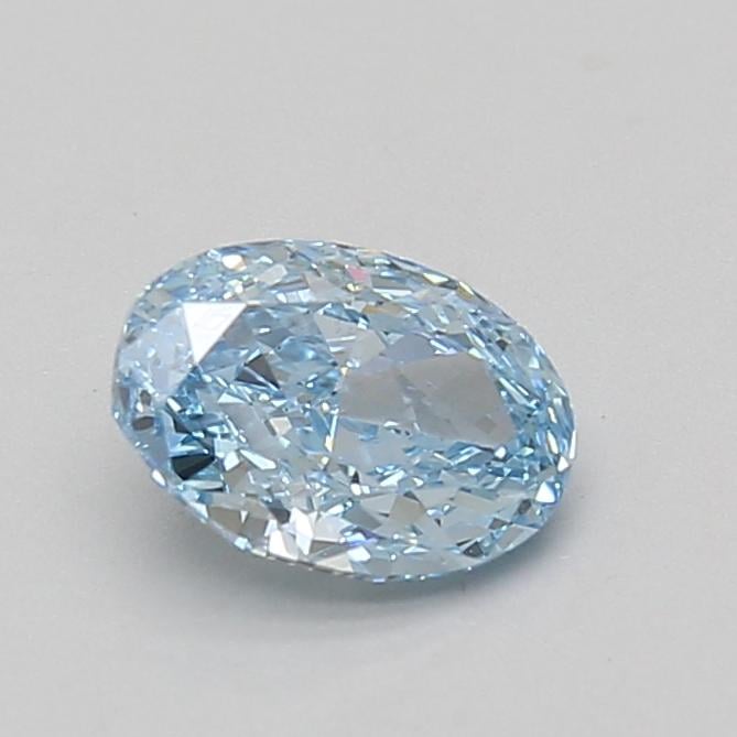 1.02 Ct. Fancy Vivid Blue Oval Lab Grown Diamond