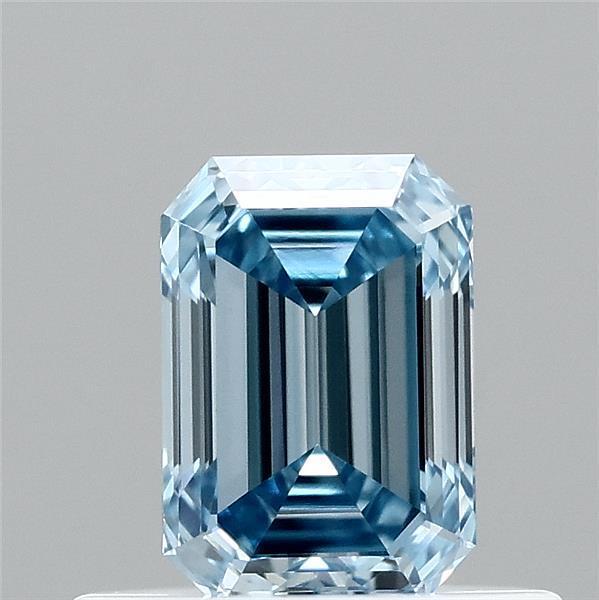 0.51 Ct. Fancy Vivid Blue Emerald Lab Grown Diamond