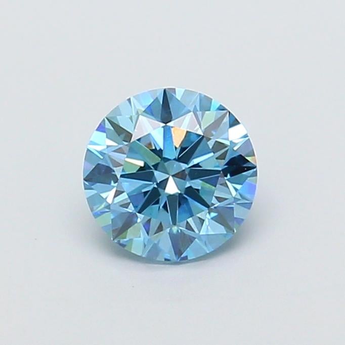 0.99 Ct. Fancy Vivid  Blue Round Lab Grown Diamond