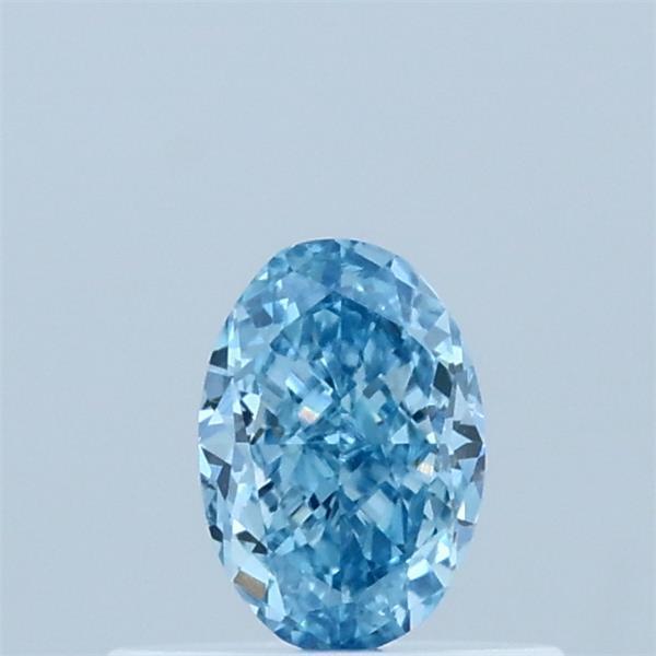 0.39 Ct. Fancy Vivid Blue Oval Lab Grown Diamond