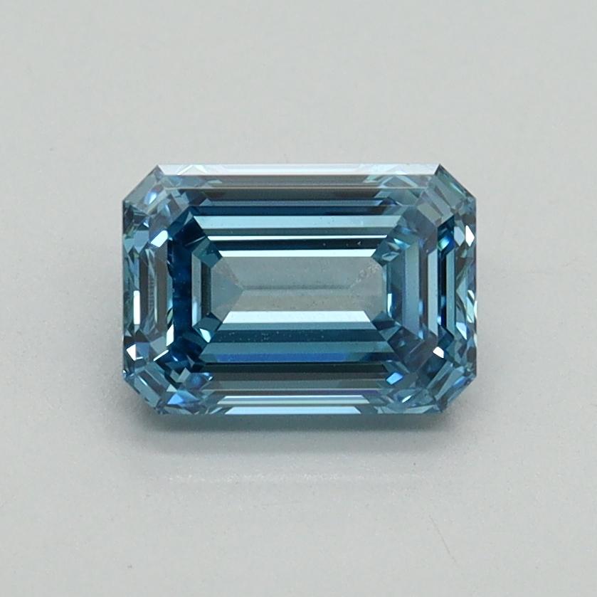 1.02 Ct. Fancy Vivid Blue Emerald Lab Grown Diamond