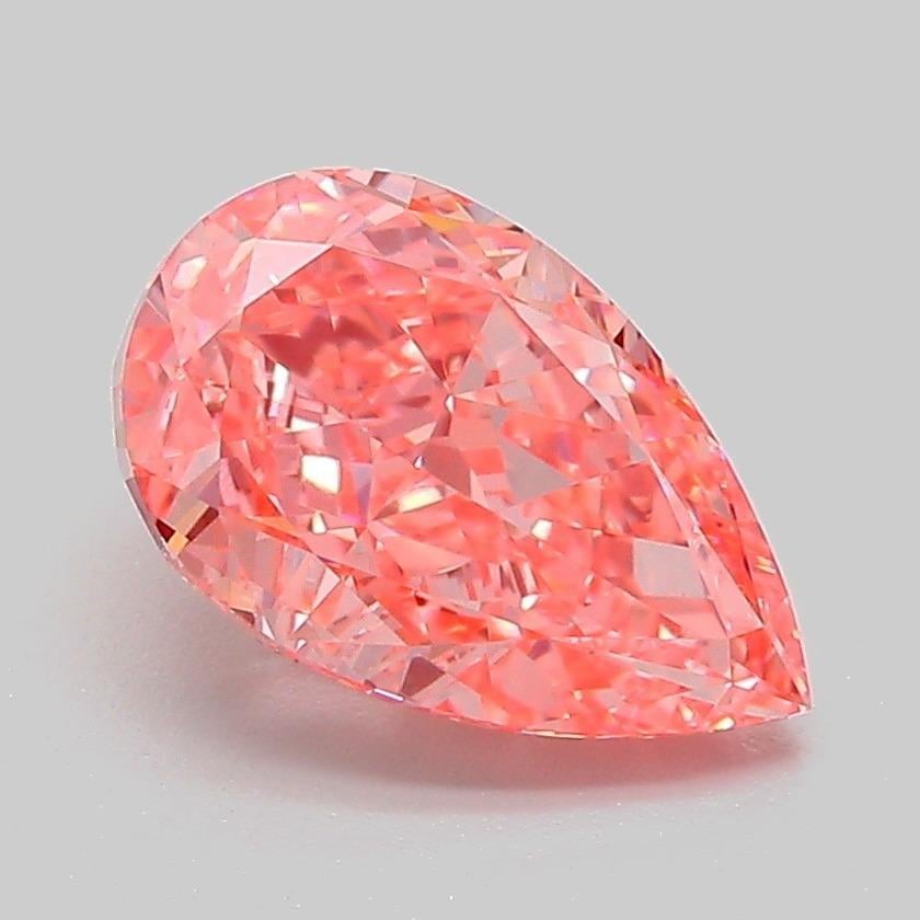 2.06 Ct. Fancy Vivid Pink Pear Lab Grown Diamond