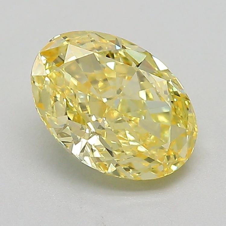 1.52 Ct. Fancy Intense  Yellow Oval Lab Grown Diamond