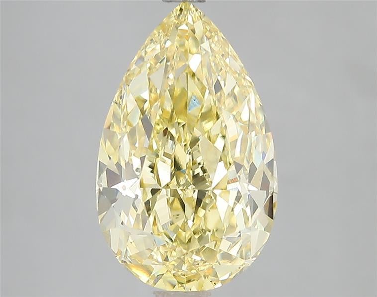 5.10 Ct. Fancy Vivid Yellow Pear Lab Grown Diamond