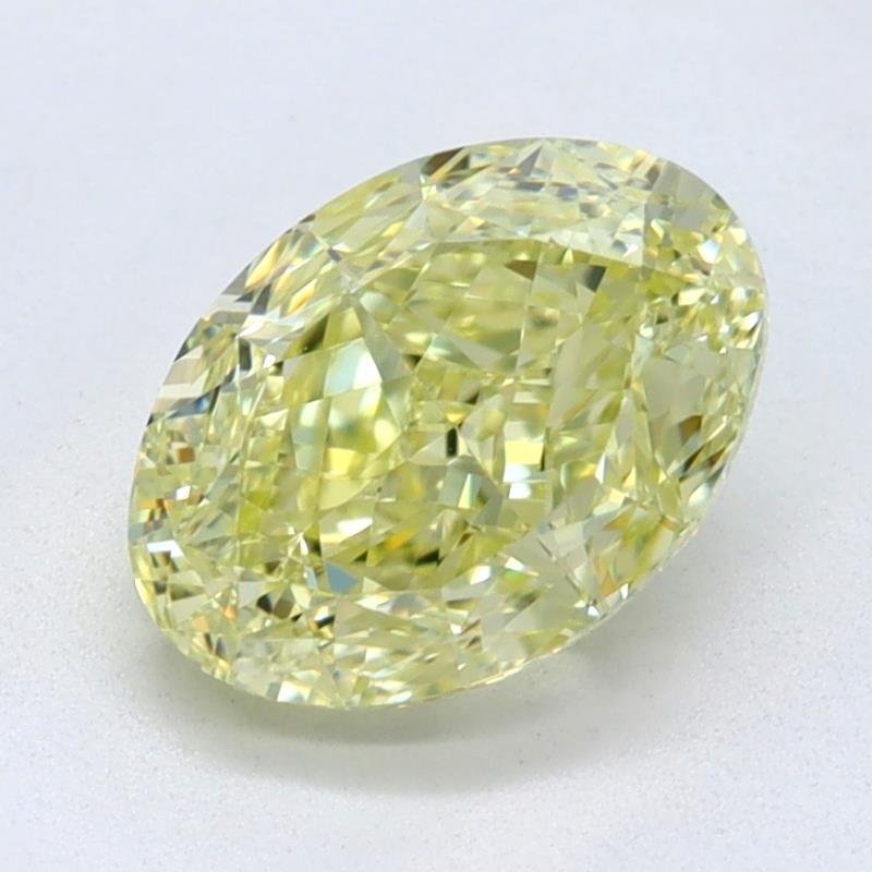 1.09 Ct. Light Yellow Oval Diamond