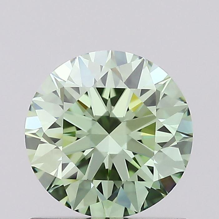 0.92 Ct. Fancy Vivid Green Round Lab Grown Diamond