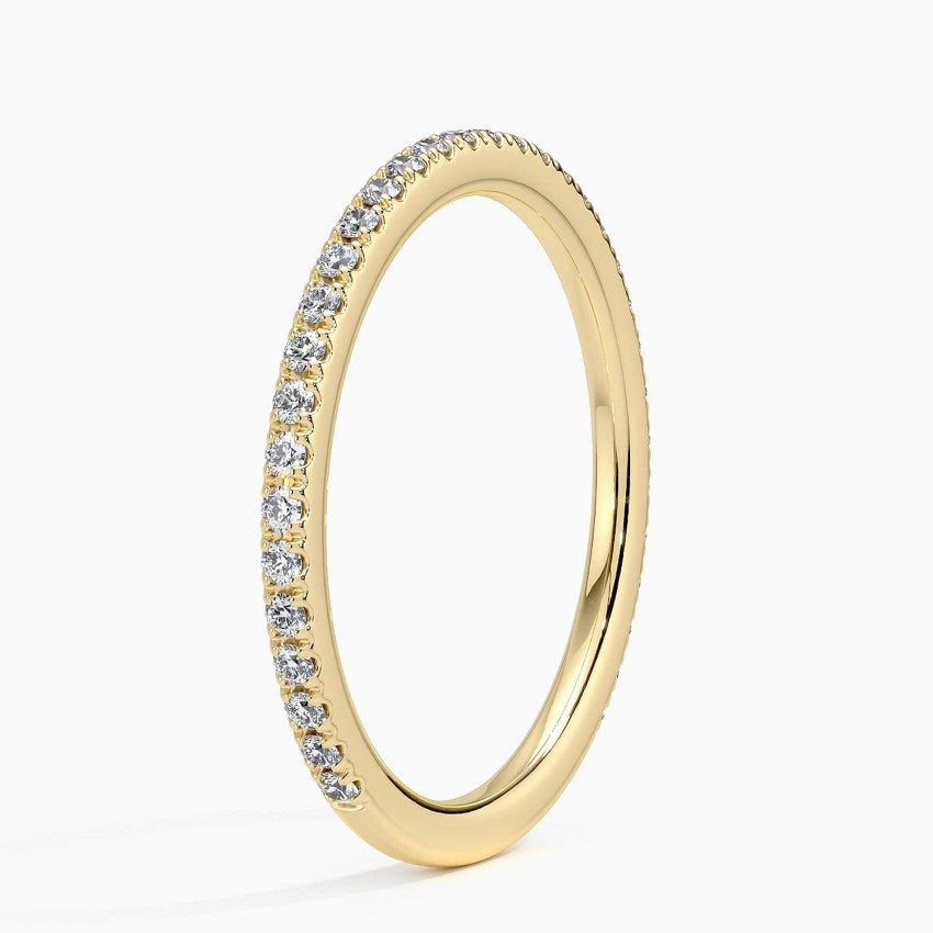 18K Yellow Gold Ballad Three-Quarter Coverage Lab Diamond Ring (1/4 ct. tw.)