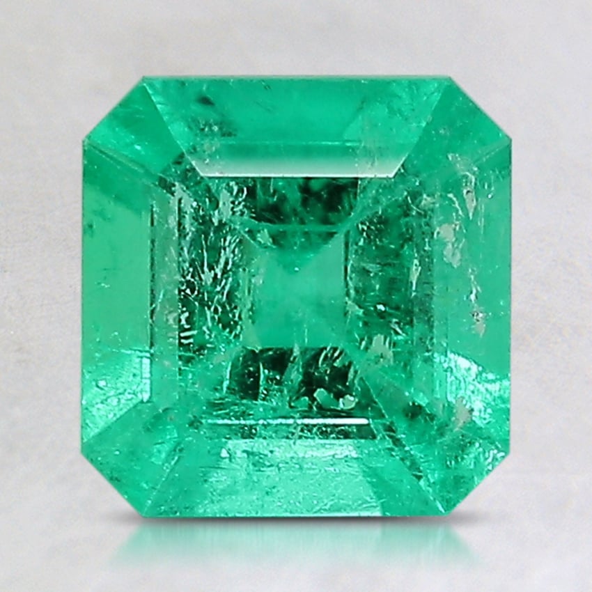7.4x7.2mm Asscher Colombian Emerald