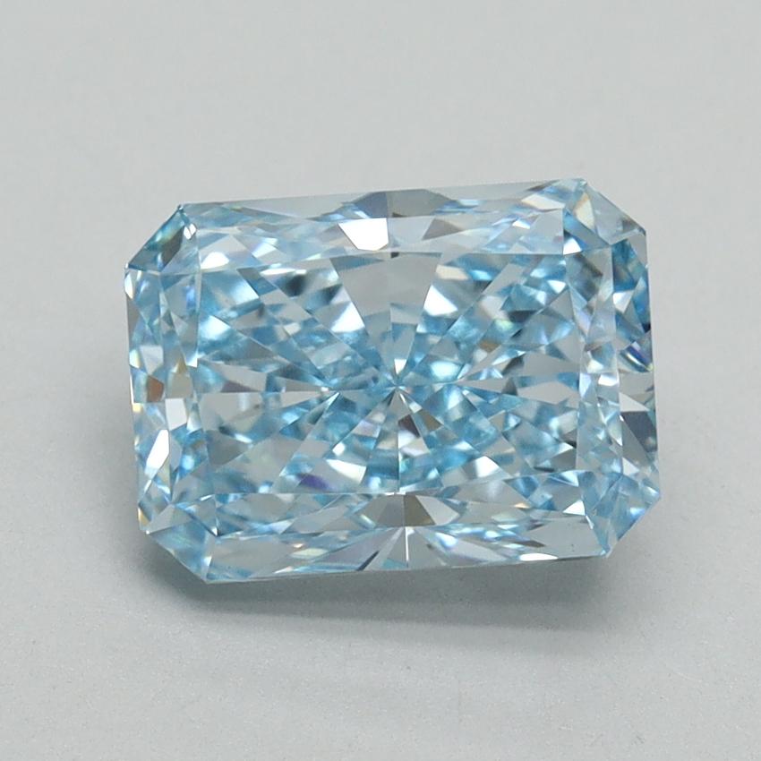 2.32 Ct. Fancy Vivid Blue Radiant Lab Grown Diamond