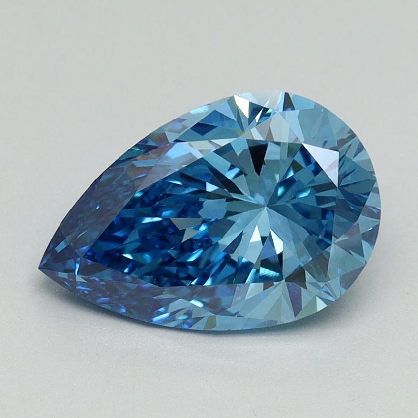 2.09 Ct. Fancy Vivid Blue Pear Lab Grown Diamond