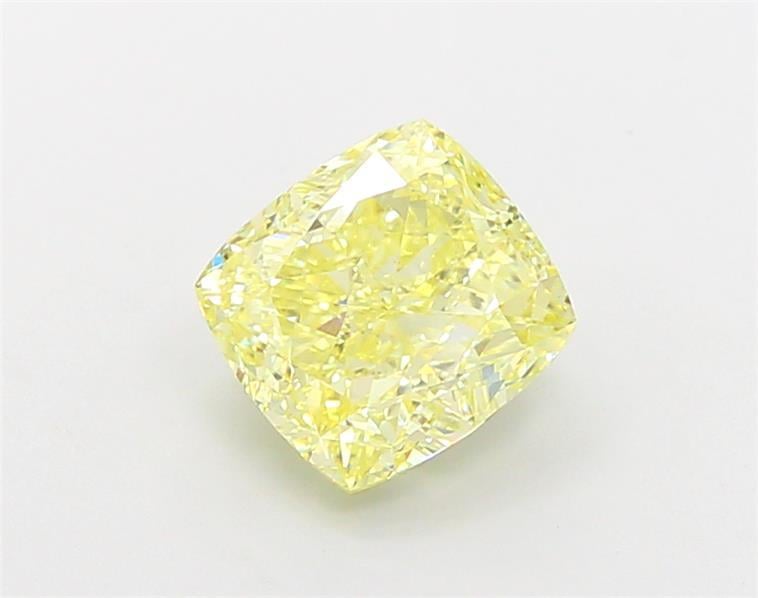 1.87 Ct. Fancy Intense Yellow Cushion Lab Grown Diamond