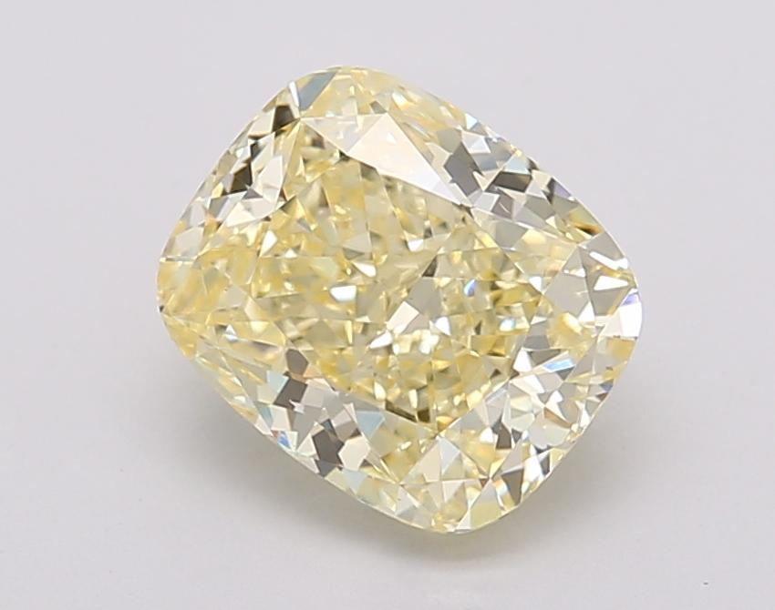 2.27 Ct. Fancy Intense Yellow Cushion Lab Grown Diamond