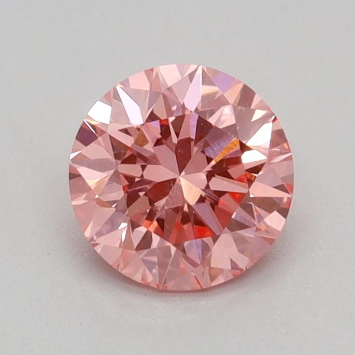 0.42 Ct. Fancy Vivid Pink Round Lab Grown Diamond