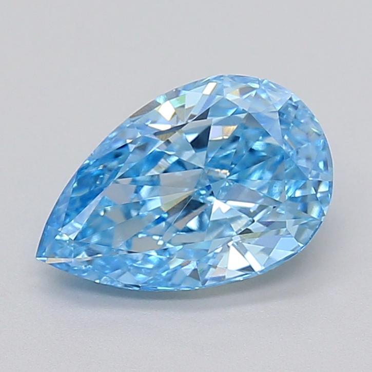 2.00 Ct. Fancy Vivid  Blue Pear Lab Grown Diamond