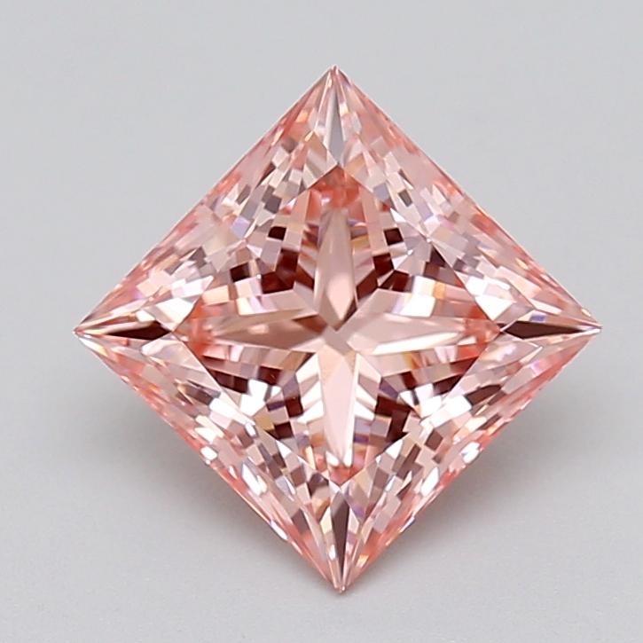 2.10 Ct. Fancy Intense  Pink Princess Lab Grown Diamond