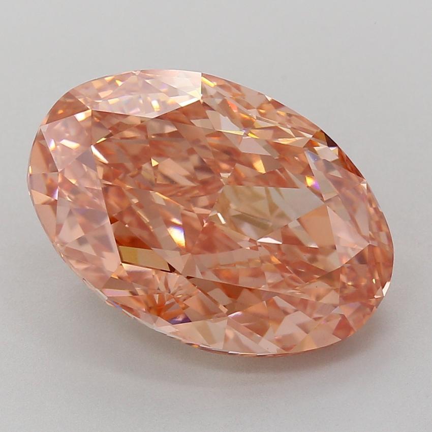 11.1 Ct. Fancy Vivid Pink Oval Lab Grown Diamond